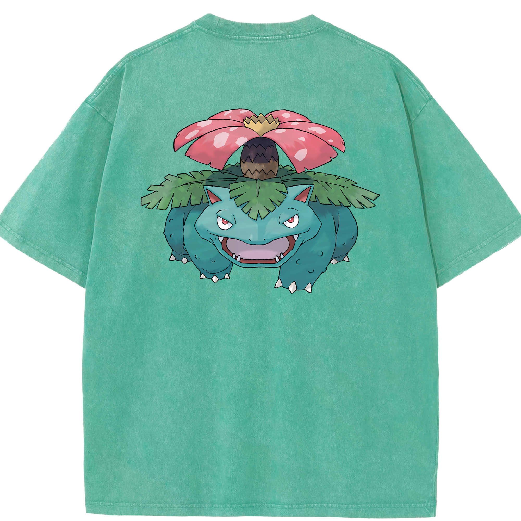（画像用） ポケットモンスター Pokémon 綿100% ヴィンテージ風 半袖Tシャツ（背面プリント）